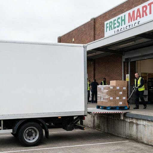 Armazém e Centro de distribuição com movimentação organizada de mercadorias.