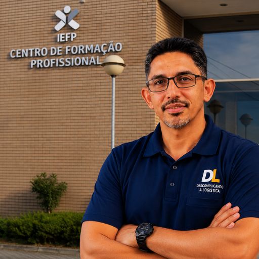 Faustino Ribeiro em frente ao Centro de Formação Profissional do IEFP, onde concluiu a formação de Técnico em Logística.