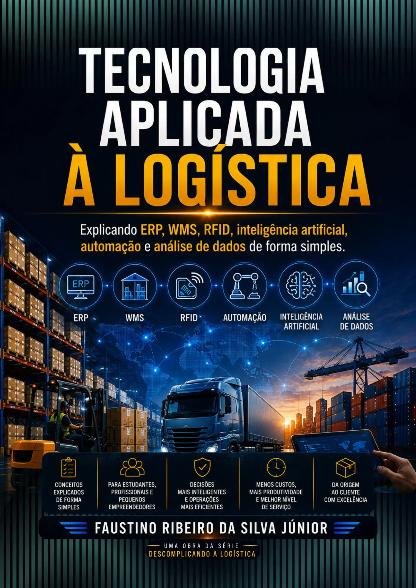 Capa do livro Tecnologia Aplicada à Logística