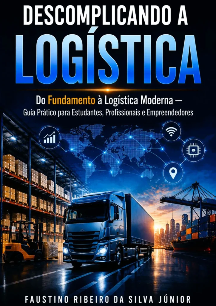 Capa do livro Descomplicando a Logística, de Faustino Ribeiro da Silva Júnior.